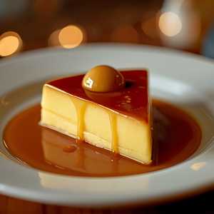 FLAN W/ DULCE DE LECHE