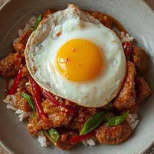 Krapow Kai Down With Pork