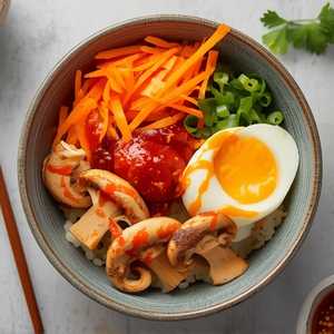 Vegan Korean Tofu Bibimbap