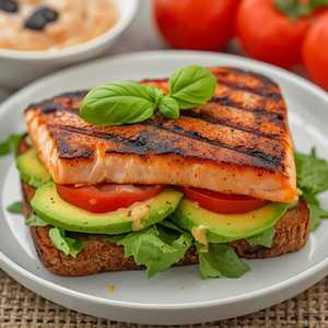 Grilled Salmon Sandwich