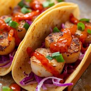 Spicy Scallop Taco Asiatico