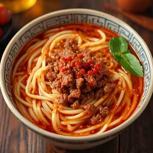 Spicy Pork Noodle Soup / Lo Mein