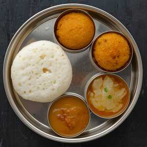 Mini Tiffin 2 (Idly/Vada/Uppma/Kesari Bath)