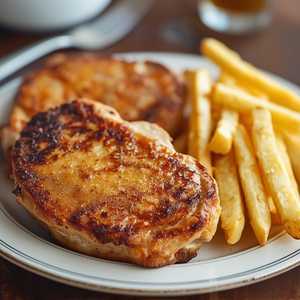 2 Pc Pork Chops Dinner