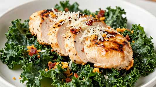 Grilled Chicken Kale Caesar