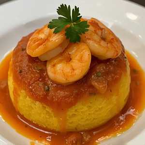 MOFONGO RELLENO DE CAMARON ENCHILADO
