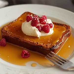 Peach Creme Brûlée French Toast