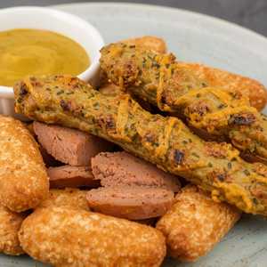 Alligator Sausage & Fried Pickles