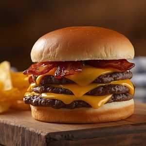 Bacon Two Cheese Deluxe Combo
