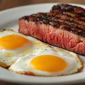 1/2 LB. NEW YORK STEAK & EGGS