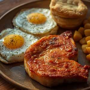 Pork Chops & Eggs