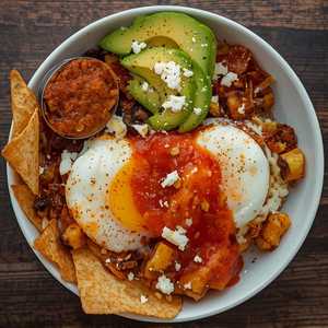 Chilaquiles Brunch Bowl