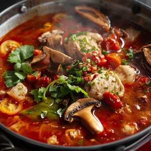 LẨU THÁI LAN (Tôm hoặc Cá) / Thai Style Hot Pot (Shrimp or Cat Fish)