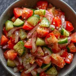 Portuguese Tomato & Cucumber Salad