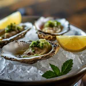 Oysters on half shell