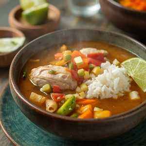 Chicken Caldo With Rice
