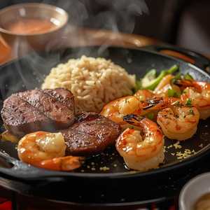Filet Mignon and Shrimp