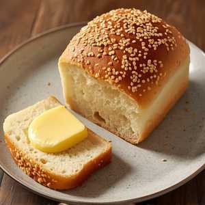 Hokkaido Milk Bread with Sesame Seeds