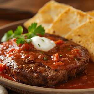 Rib Eye En Salsa Ranchera