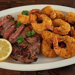 1/2 LB. NEW YORK STEAK & SHRIMP