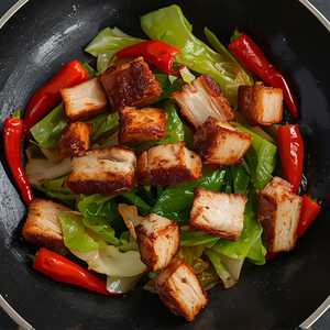 Smoked Spicy Pork with Cabbages