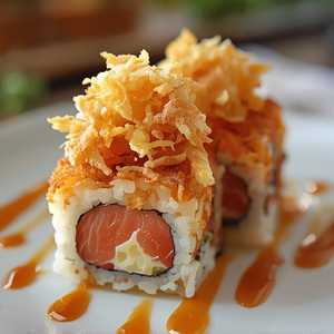 Salmon Golden Crunchy Roll