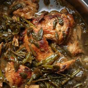 Greens with Smoked Turkey