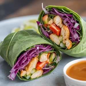 Thai Peanut Chicken Wrap