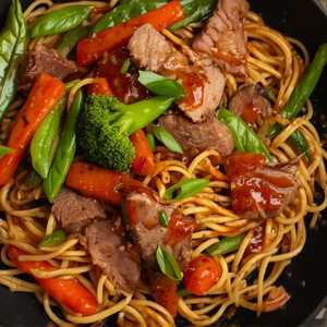 New Spicy Beef Garlic Noodles