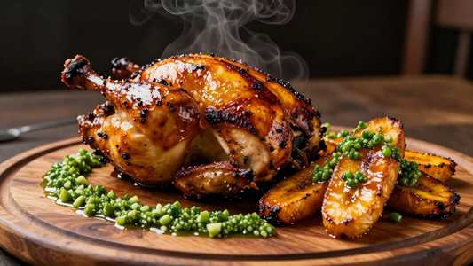 Spit-Roasted/Wood-Fired Chicken (Seasonal/Unverified)