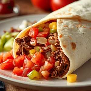 Shredded Beef Burrito
