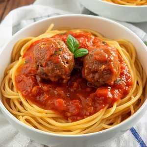 Moms Spaghetti w/ Meatballs