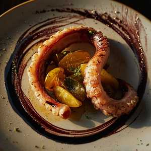 Herb-Marinated Grilled Octopus