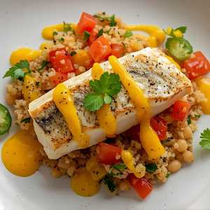 Seared White Sea Bass