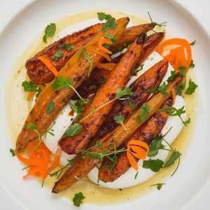 Roasted Carrots & Labne