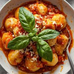 Gnocco Al Pomodoro Piccante E Ricotta Affumicata