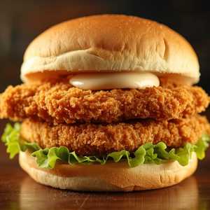 Breaded Chicken Tenders Burger