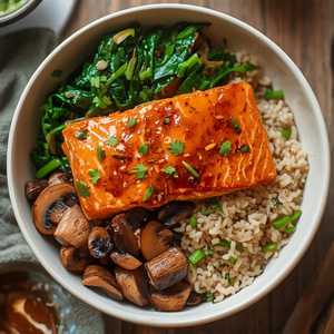 Japanese Salmon & Rice Bowl