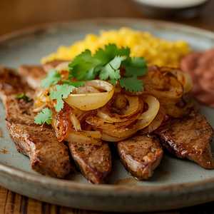 Bistec Encebollado