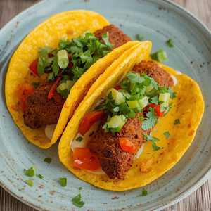 Plant Based Birria Dorado Tacos