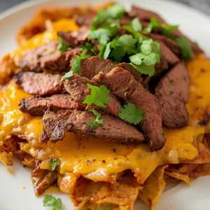 Chilaquiles with Arranchera Steak