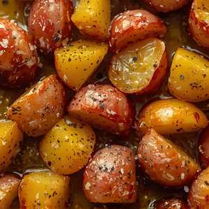 Tri-Colored Marbled Roasted Potatoes