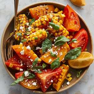 Heirloom Tomatoes & Yellow Corn
