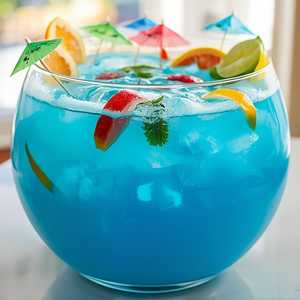 Blue Ocean Punch Bowl
