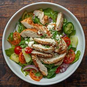 Greek Chicken Gyro Salad