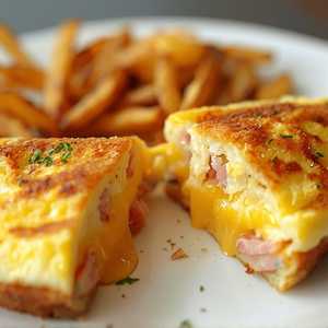 Ham & Cheddar Omelet