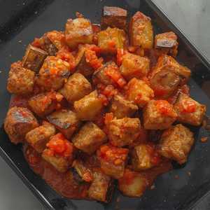 Eggplant Salad With Tomato Sauce