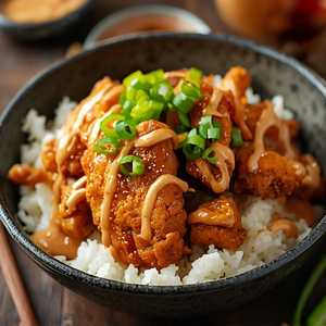 Fried Chicken Karaage Rice Bowl