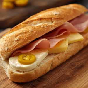 Baguette Jambon, Beurre et Brie