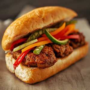 Spicy Pork Sandwich